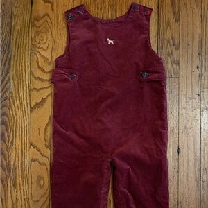 Edgehill Collection Burgundy Kids Overalls